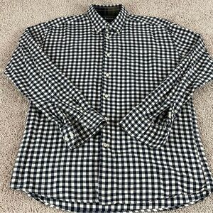 Barbour Shirt Men’s M/L Classic Checked Brushed Cotton Long Sleeve Tartan S58